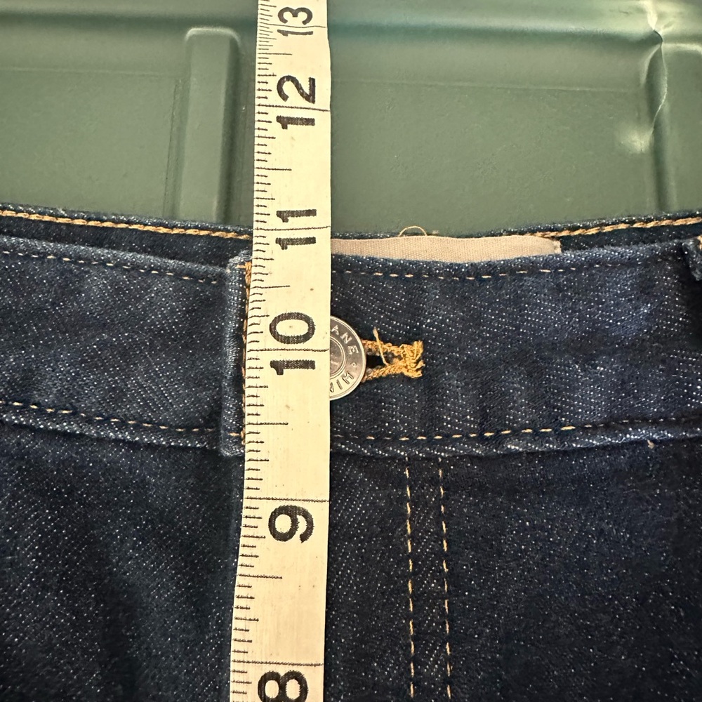 Everlane the Mid-Way Jean in true blue wash wide leg dark wash size 32 R - Picture 7 of 10
